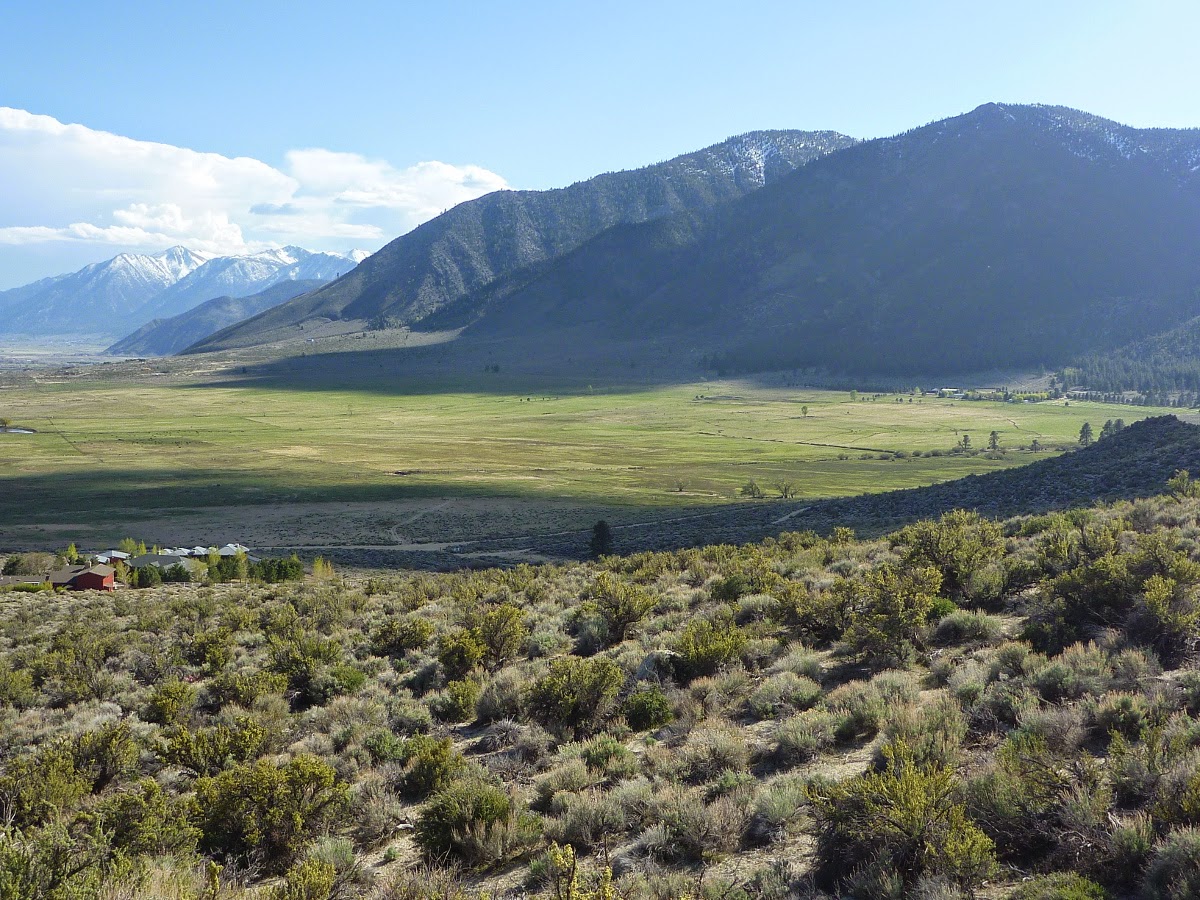 Trailing Ahead Clear Creek Trail's lower section wide open views of