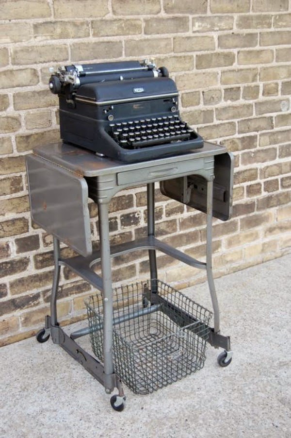 Vintage Typewriter Carts Guest Post COZY LITTLE HOUSE