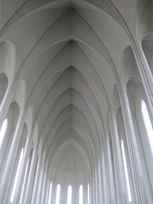 Hallgrimskirkja Interior in Reykjavik, Iceland