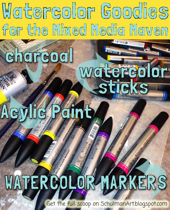 download the art supply list for a mixed media and watercolor peacock on http://schulmanart.blogspot.com/2015/12/using-watercolor-in-your-mixed-media-art.html download the art supply list for a mixed media and watercolor peacock on http://schulmanart.blogspot.com/2015/12/using-watercolor-in-your-mixed-media-art.html
