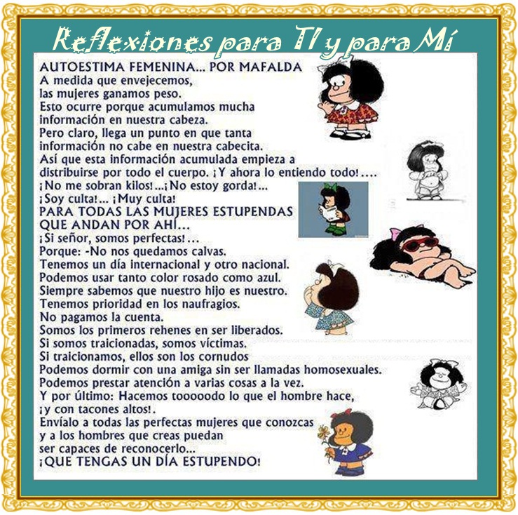 Frases celebres de Mafalda para FaceBook - Imagui Frases celebres de Mafalda para FaceBook - Imagui