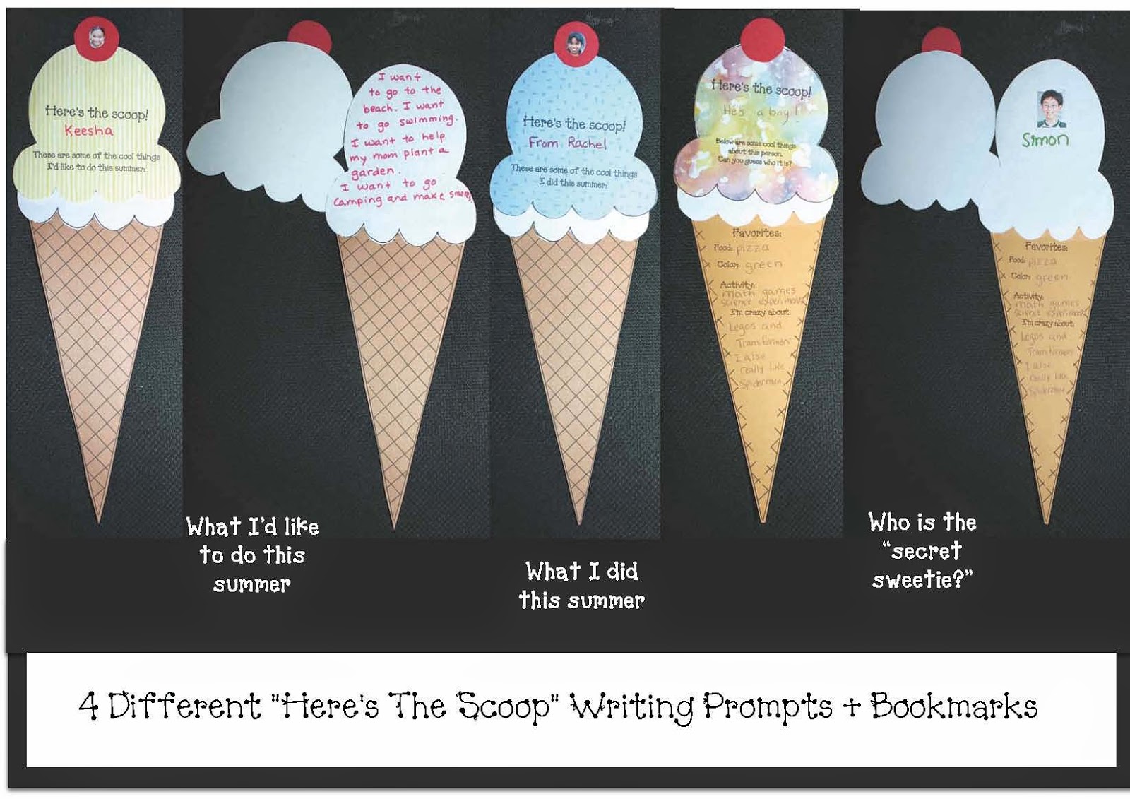 Classroom Freebies Here's The Scoop Writing Prompt "Craftivities"