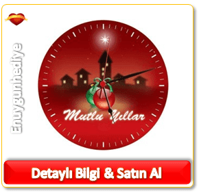 Mutlu Yıllar Duvar Saati Erkeğe yeni yıl hediyesi