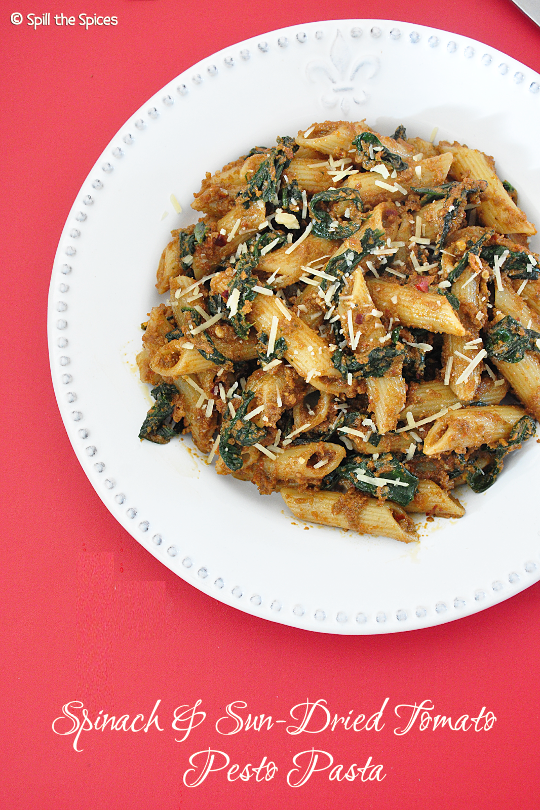 Spinach and SunDried Tomato Pesto Pasta Spill the Spices