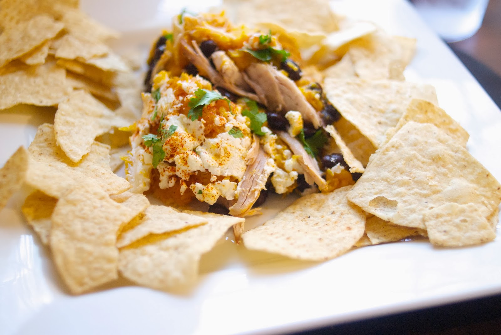 Nacho Regular Layered Chip Dip {Butternut Squash + Black Bean Chip Dip}