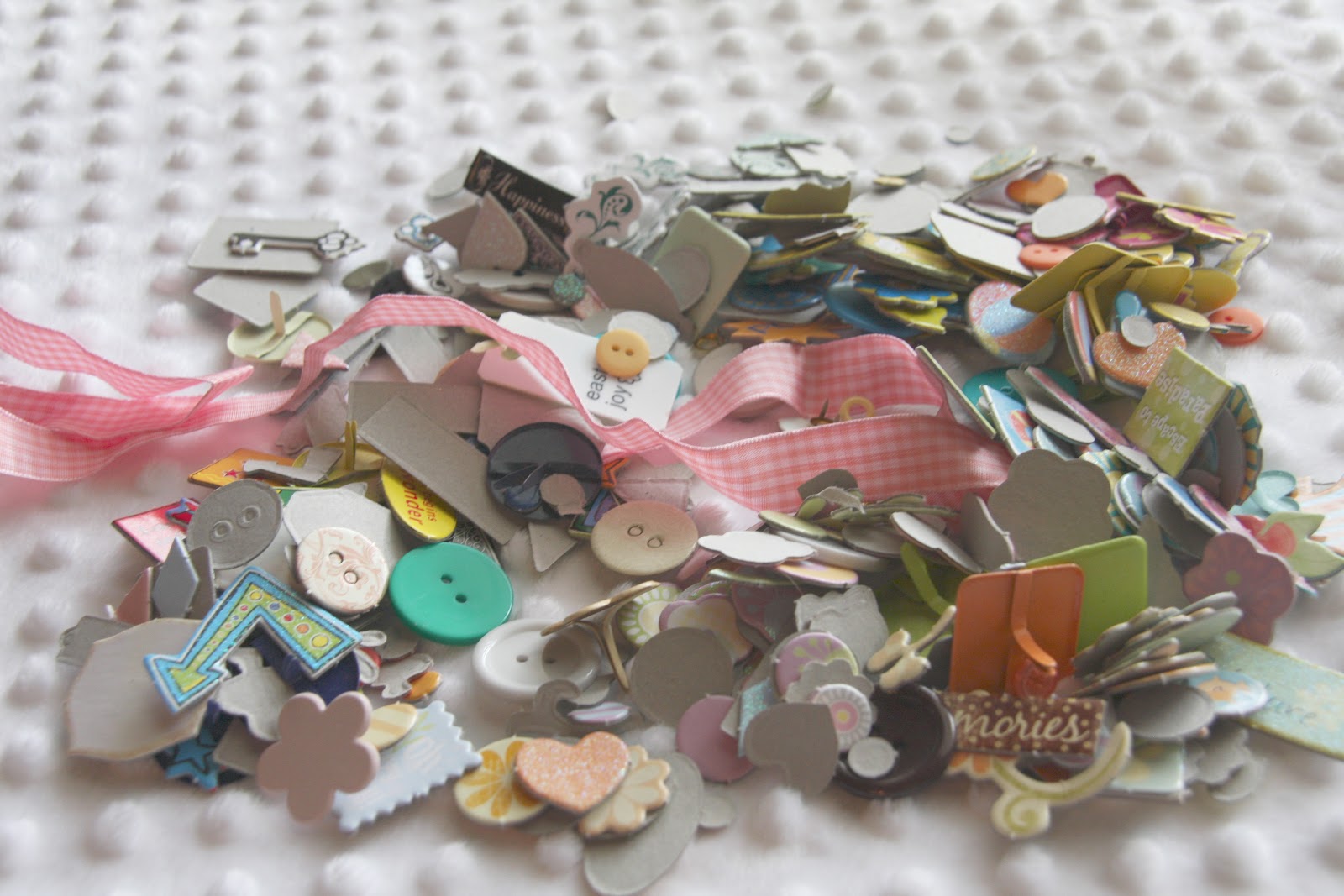 organized scrapbook embellishments Simply Organized