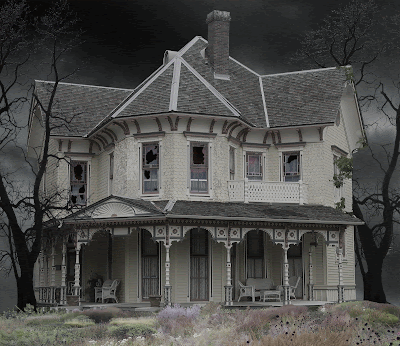 haunted house houses abandoned victorian broken homes window old windows victoria spooky buildings style scare lawn off kids yellow gif