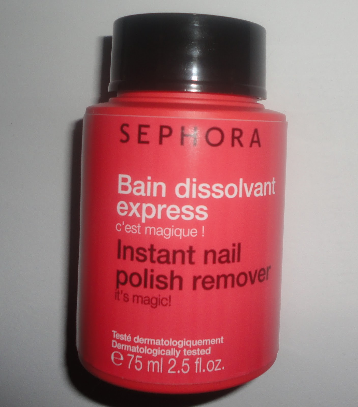 sephora instant nail polish remover. I'm usually quite skeptical about the