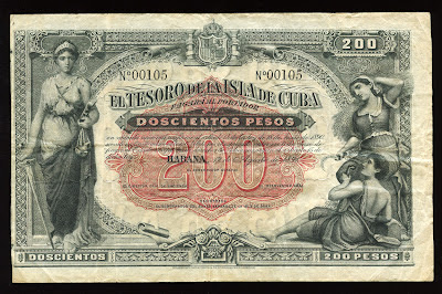Cuban banknotes pesos United States Treasury Notes