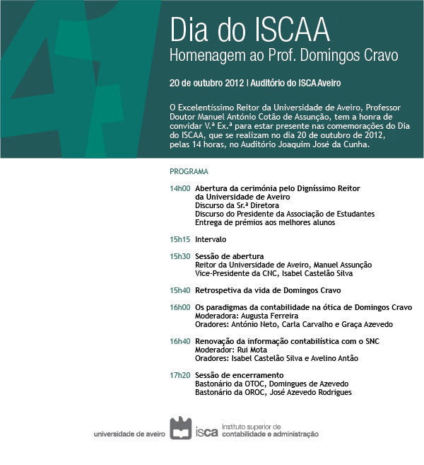 Dia do ISCAA Dia do ISCAA