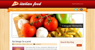 Italian Food Blogger Template