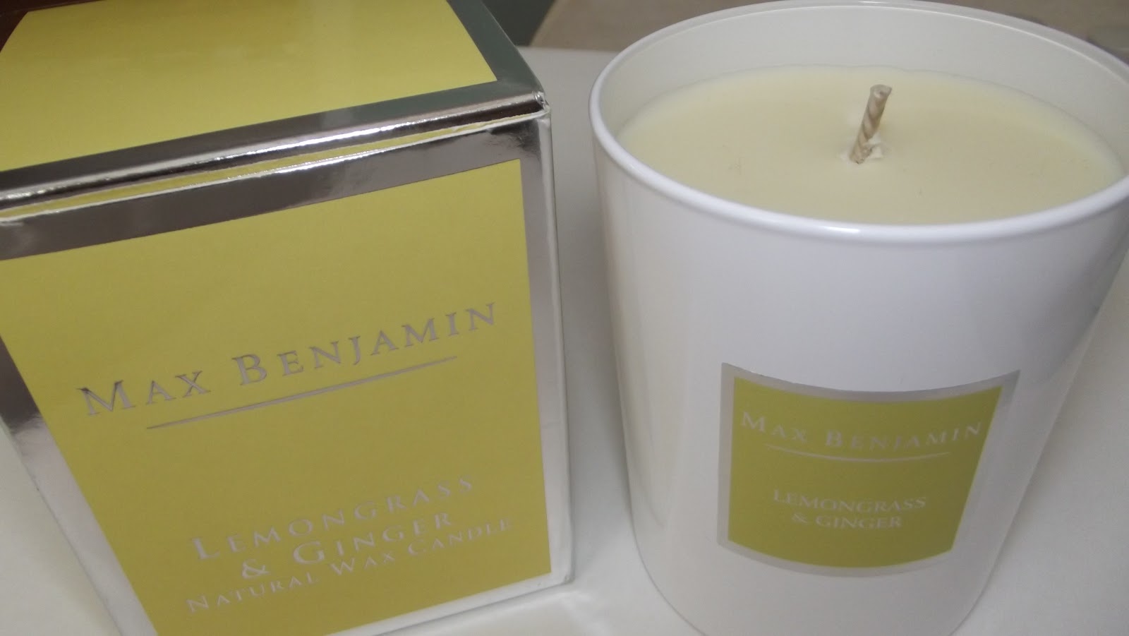 Max Benjamin Lemongrass & Ginger Natural Wax Candle Perfectly Polished
