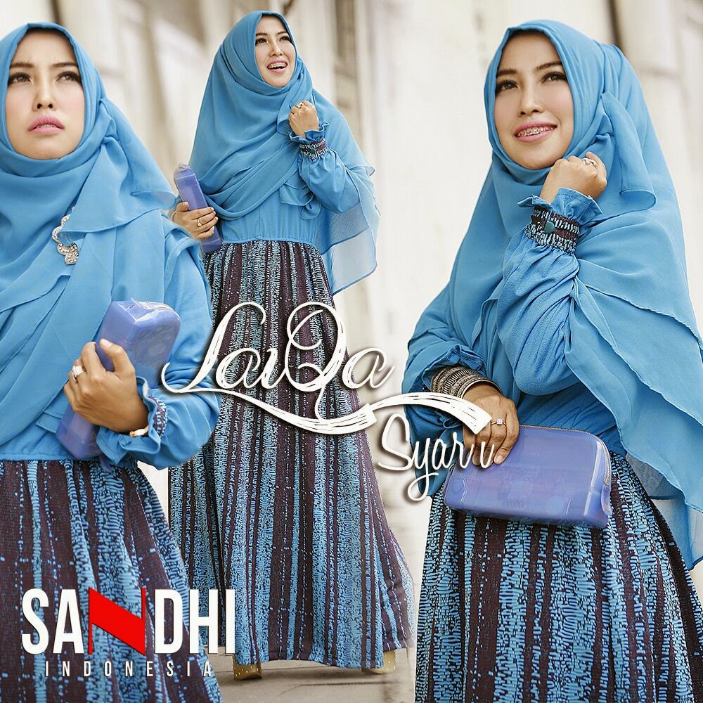 Model Baju Gamis Terbaru Edisi Lebaran Laiqa Syar By Sandhi