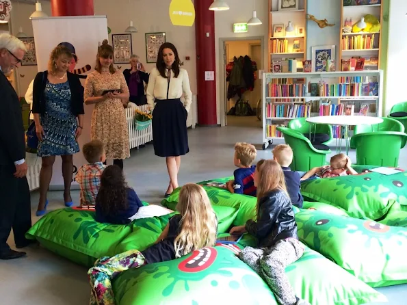 Crown Princess Mary attended the opening of the Danish children's libraries common reading campaign Sommerbogen (The Summer Book 2015) 