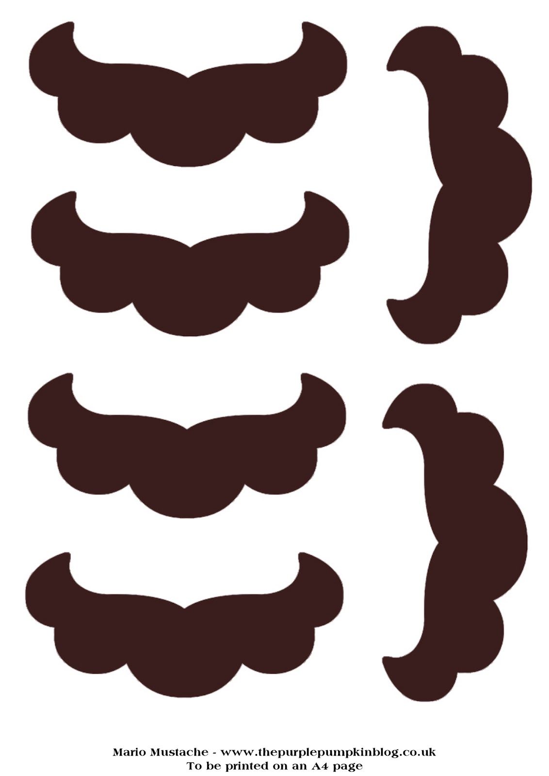 Moustache Template For Blog