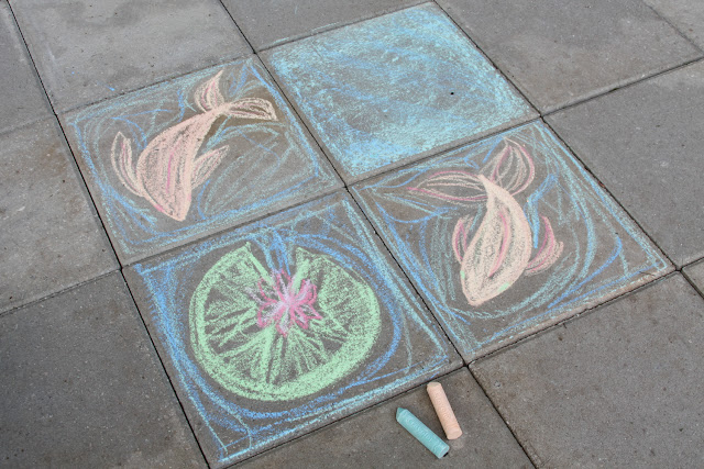 sidewalk chalk, summer, savor summer, fun, play, Anne Butera, My Giant Strawberry, #ssjuly2015