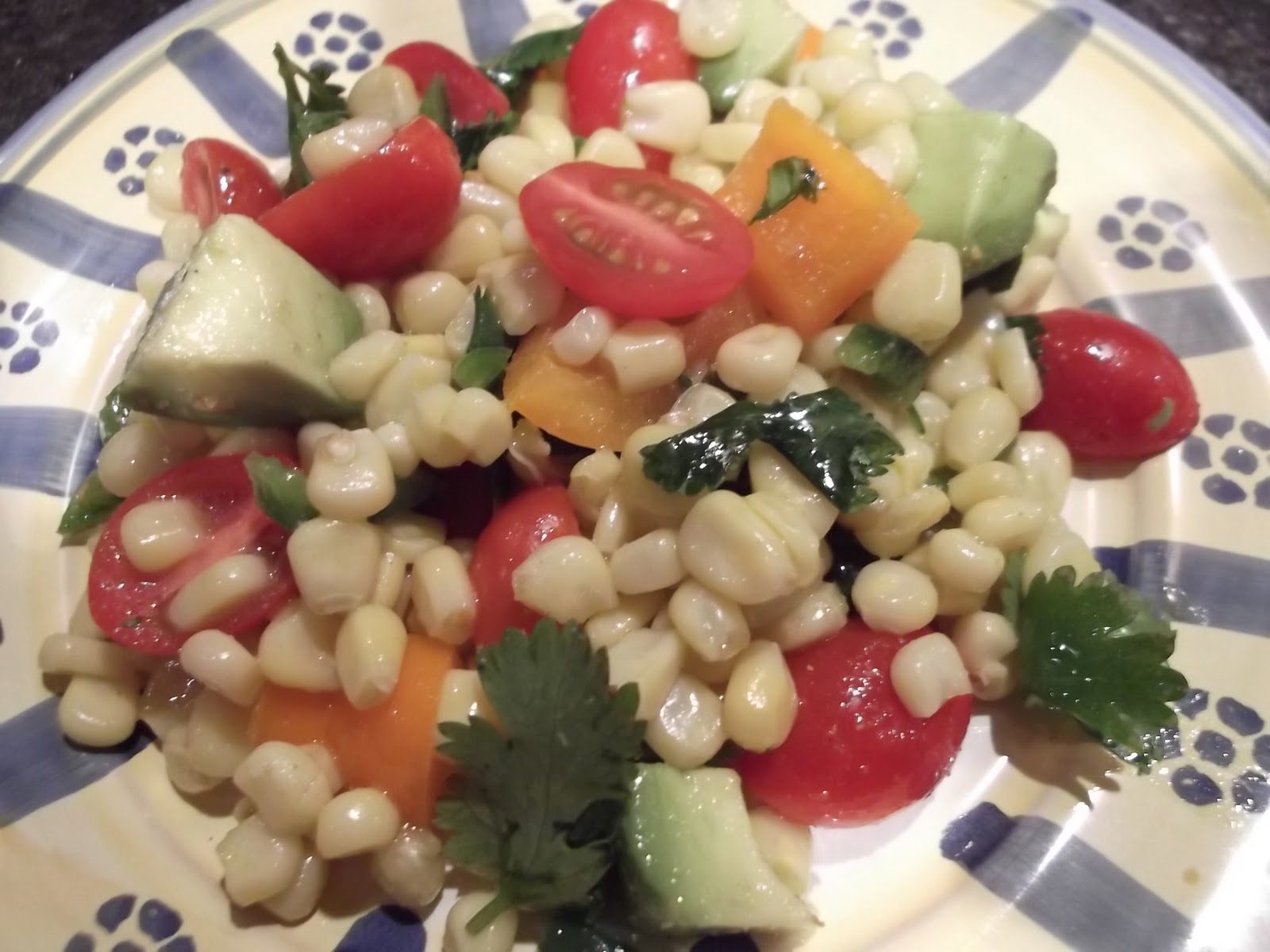 Got it, Cook it Corn, Avocado, Tomato & Cilantro Salad