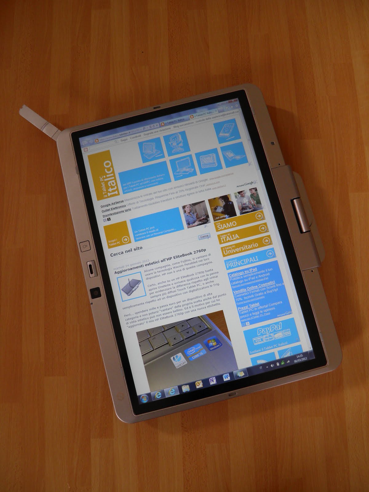 il Tablet PC Italico HP EliteBook 2760p recensione completa