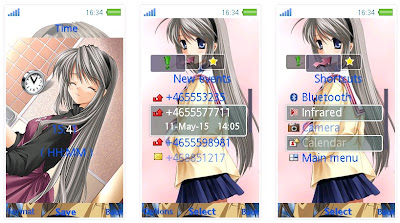 坂上智代@CLANNAD SonyEricsson手機主題for Aino﹝240x432﹞