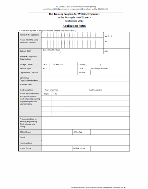 AWE Application Form Pg.1