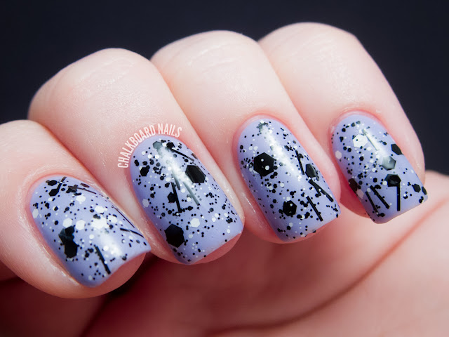 Chalkboard Nails: Hard Candy - Black Tie Optional