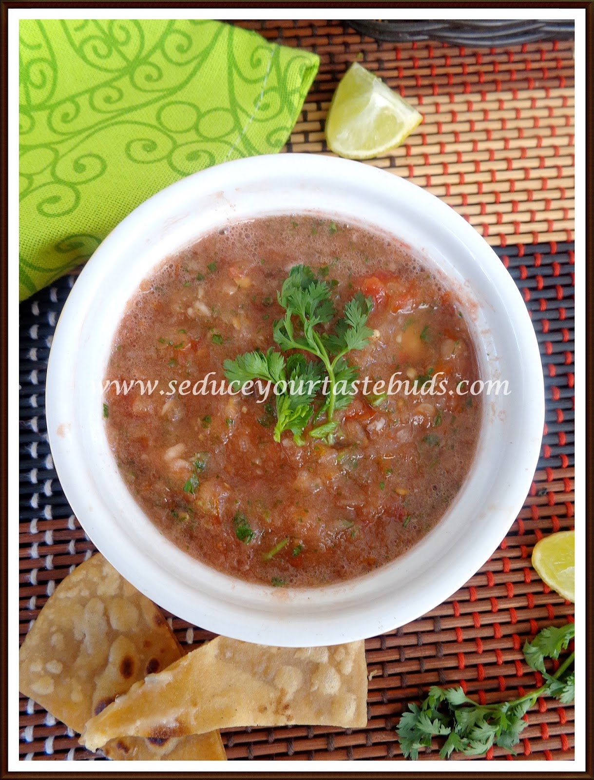 Blender Tomato Salsa Seduce Your Tastebuds...