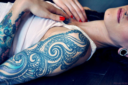 Wave Tattoos on Wave Tattoos For Girls