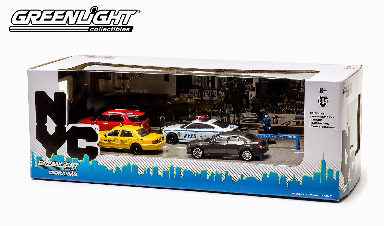 Diecast Hobbist Greenlight New York City Traffic Diorama