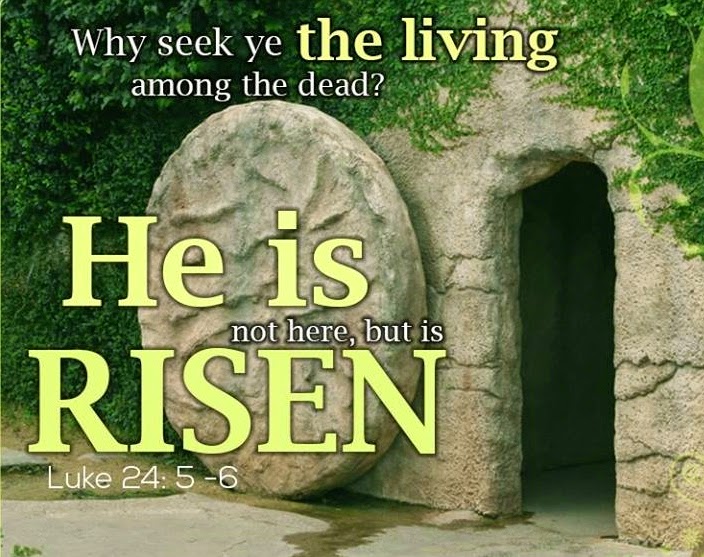 WORDS FOR LIVING/ PALABRAS QUE DAN VIDA HE IS NOT HERE, HE IS RISEN!