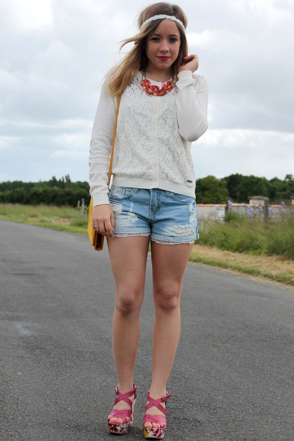 Trio gagnant Gilet blanc dentelle