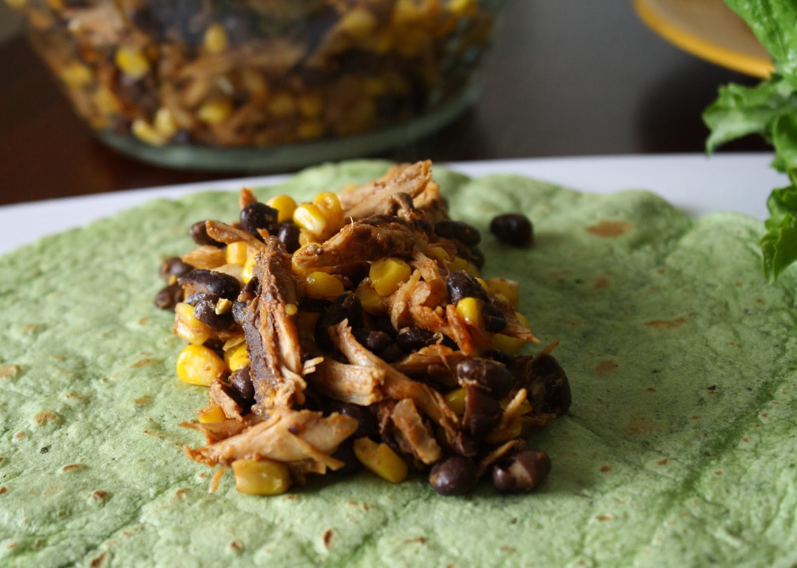 ElieRey Chicken Black Bean and Corn Wrap