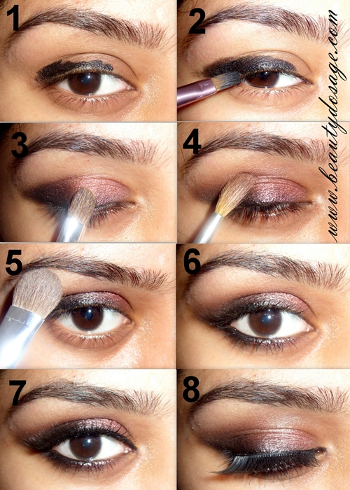Tutorial Bronze smokey eye makeup Beauty Dosage