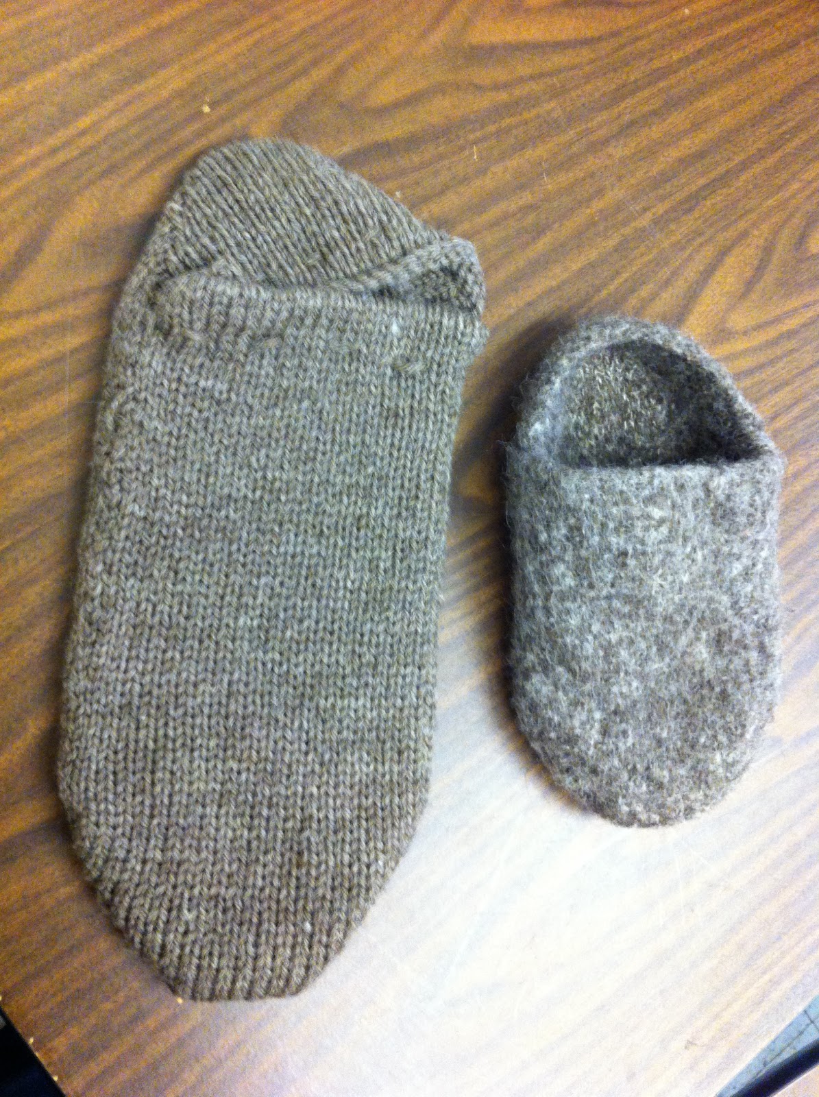 Machine Knitting Fun Karalyn's Machine Knit Felted Clog Slippers