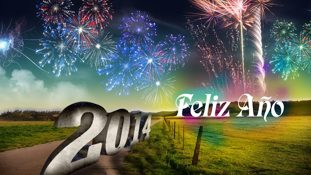 Feliz Año 2014 Imagen para Fondo de Pantalla 1366 x 768