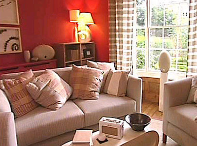 modern architecture: red and cream living room 2012 modern architecture: red and cream living room 2012