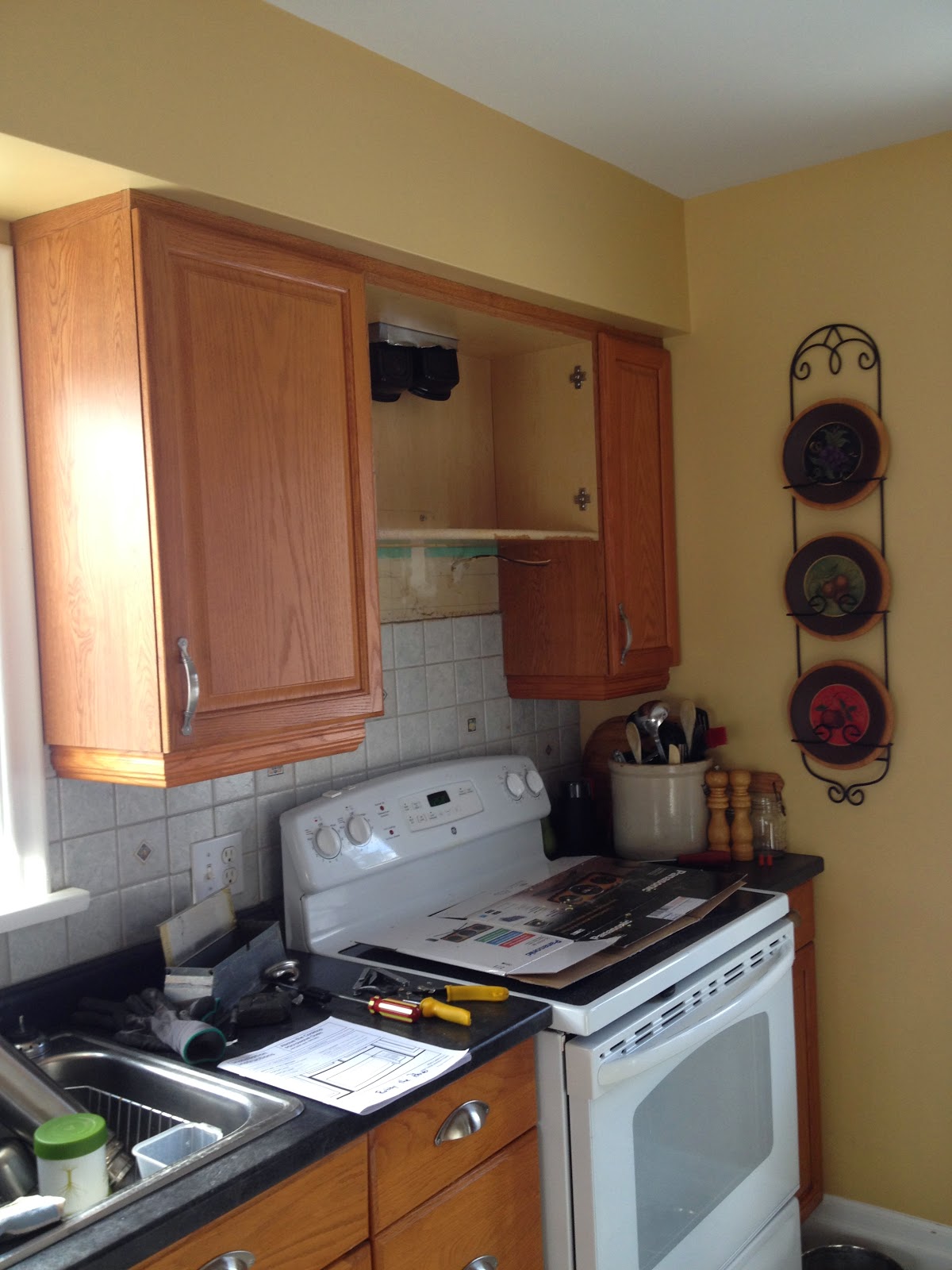 Hack Your Kitchen for an Over the Range Microwave (Kitchen Update for