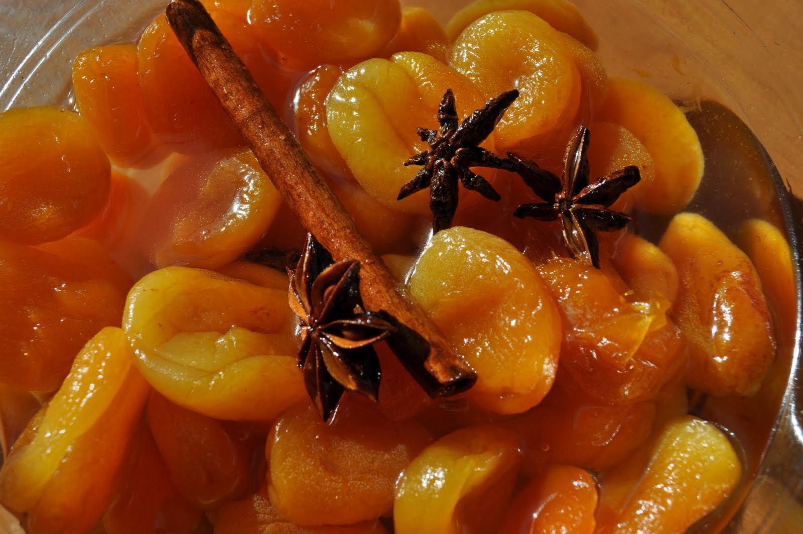 Sweet & Simple Poached Dried Apricots in Star Anise Simple Syrup