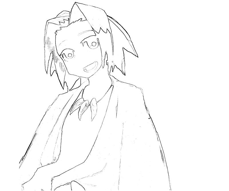 Shaman King Yoh Asakura Happy Coloring Pages shaman-king-yoh-asakura-happy-coloring-pages