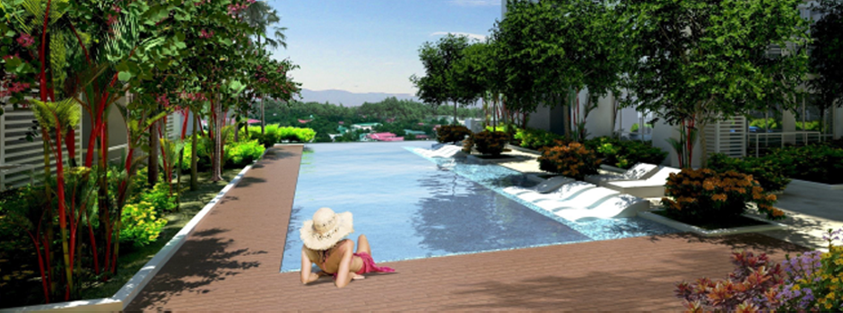 One Lake Shore Davao 20 meter infinity pool amenity