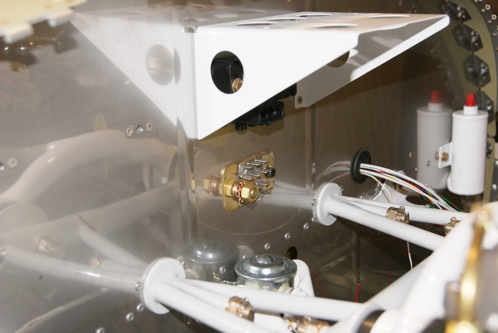 DOG Aviation John's RV12 Blog Modified B & C Ground Block Installed