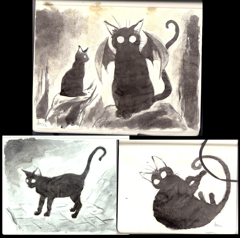 The Happy Undertaker Black Cat Ghosts
