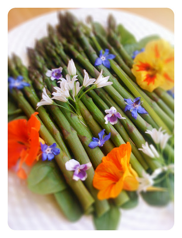 Alessandra Zecchini Spring Asparagus Salad, and yes you can eat the