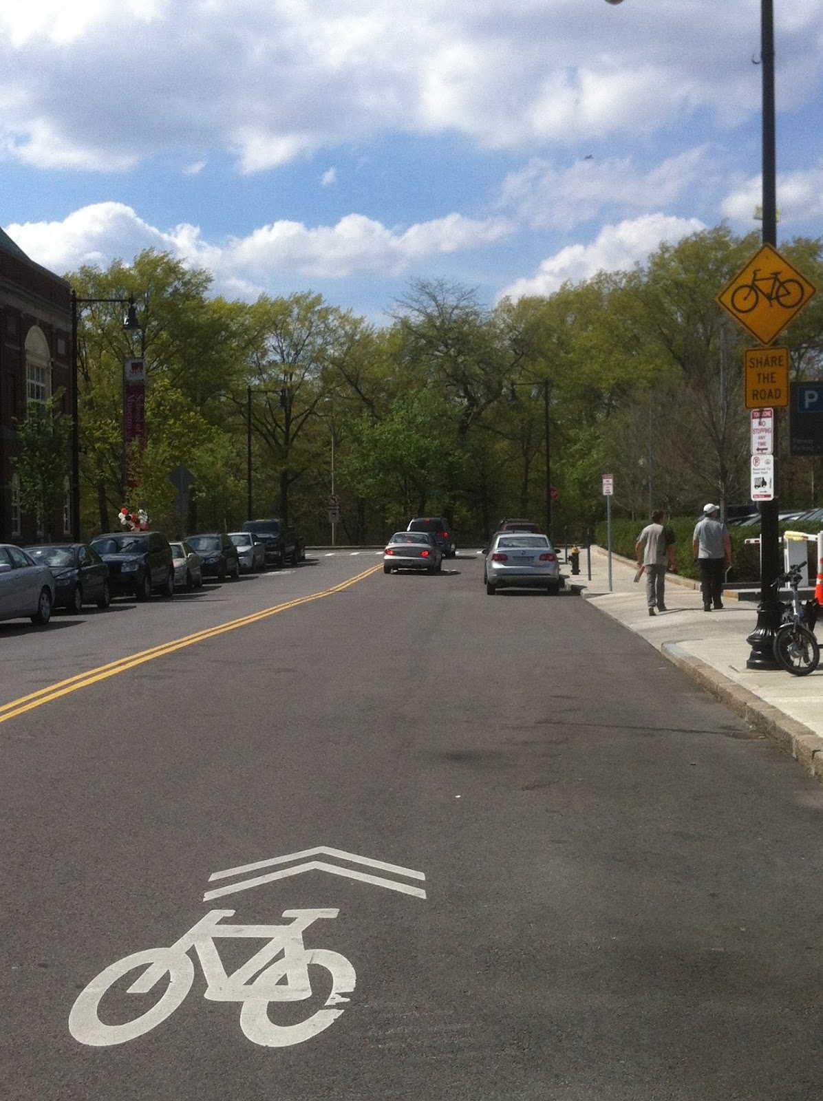 Shared Lanes & Bike Lanes MFA, Back Bay Fens Area Sustainable Streets Boston