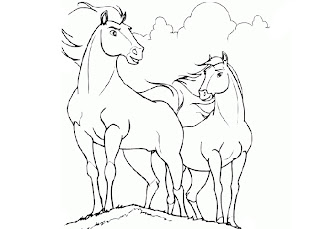 Cartoon Horse Coloring Pages - Cartoon Coloring Pages
