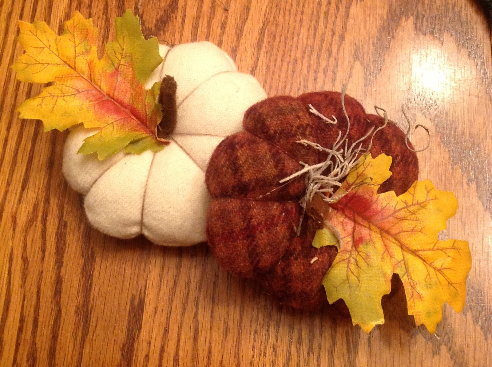 here are the wool pumpkins we will be making in our next B-a-a-a ...