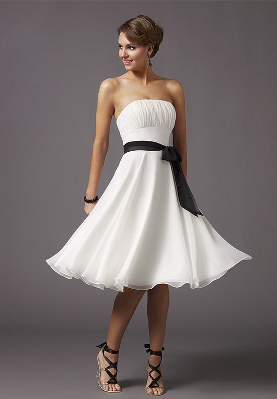 Eleagnt White Bridesmaid Dresses
