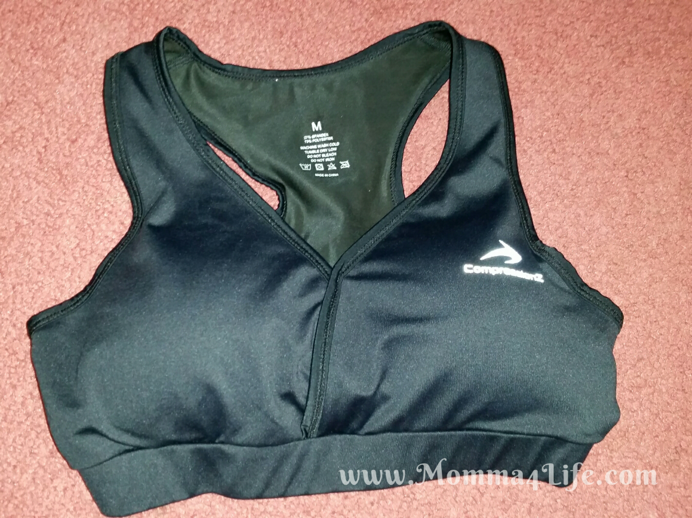 Momma4Life Sports Bra Compression Best Women Running, Gym, Review