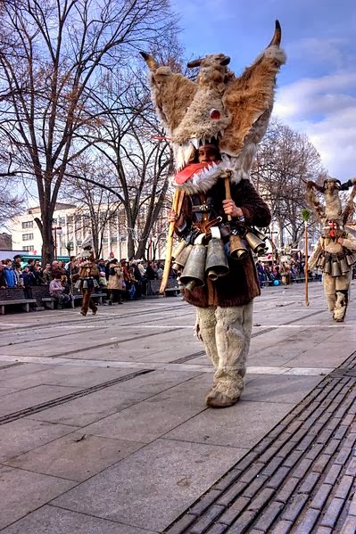 Kukeri festivals are celebrated throughout the Balkans. Photo: WikiMedia.org.