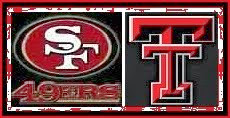 San Fran 49ers & Texas Tech Red Raiders