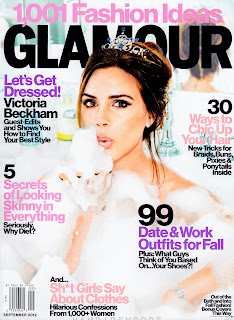 Victoria Beckham in a bubble bath with a crown 